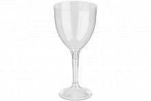 Бокал для вина 250мл прозрачный (высокая прозрачная ножка) (100шт) арт.1013