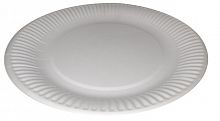 Тарелка белая, мелованная 235 мм 1/100